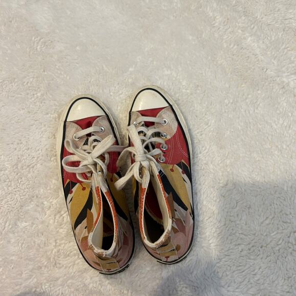 Size 8 - Converse Chuck 70 High Vintage Floral - Multi-Color Womens Hippie Core - Picture 4 of 9
